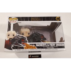 Damaged Box Funko Pop! Rides 68 Game of Thrones Daenerys on Drogon with Fire Pop Vinyl Figure FU45338